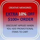 Creative Memories 8 X 10 Mahogany Reflections Scrapbook Album With Gold Trim