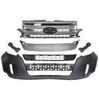For 2011 2012 2013 2014 Ford Edge Front Bumper Cover Assembly Grille Grill Kit