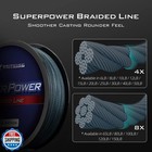 Kastking Superpower Braided Fishing Line low-vis Gray 20 Lb 327 Yds