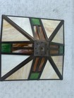 Vtg 16  Beautiful Tiffany Style Spectrum Stained Glass Lamp Shade Table Ceiling