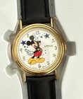 Vintage 1995 Disney Lorus Mickey Mouse Unlimited Quartz Watch Leather Band New  