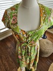 Union Made 1960 s Vintage Retro Floral Dress Women s Size 8 Hippie Vibrant