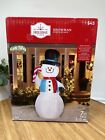 Gemmy Christmas Airblown Inflatable Snowman 7ft Tall Holiday Time New