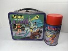 Vintage 1966 Batman Robin Metal Aladdin Superhero Lunchbox Lunch Box Thermos
