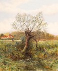Joseph Thors  1835-1920  - Framed Late 19th Century Oil  The Pollarded Willow