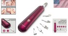 Electric Manicure Pedicure Set Cordless Rechargeable Nail Care Tools For Thic   