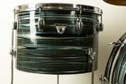 1970s Ludwig Standard S-340  single Six  Blue Strata Drum Set