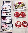 1 New Acrylic Locking Vending Honor Box   Stickers  Sells Candy Charity Route