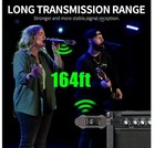 Uhf Wireless Microphone System Xlr Mic Adapter Wireless Transmitter Receiver