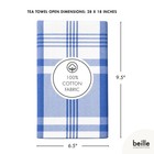 Beille 100  Cotton Kitchen Dish Cloth And Tea Towels Set  Machine Washable  5pk