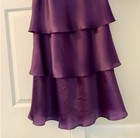 Frascara Silk Organza Evening Gown In Plum Sz 12  800