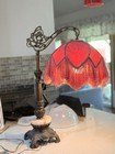 Victorian Antique Solid Brass Table Lamp Vintage Pre-owned