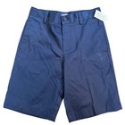 Lands End Boys Nwt Navy Blue Chino Shorts School Uniform Size 12 529050