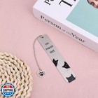 Cat Bookmark  Zinc Alloy Cute Black Metal Cat Book Mark Marker Bo