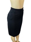 Women s Black Stretchable Fabric Pencil Skirt Size 10 Made In Usa
