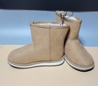 New Wonder Nation Toddler Girls Faux Fur Shearling Boots Chestnut Warm Size 9