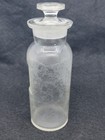 Antique Whitall Tatum Co Glass Apothecary Bottle Pharmacy Sunken Label Medicine