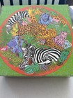 Fitting Reminder Vtg Jungle Animal 18  Round 500 Pc Jigsaw Puzzle 1971 Complete