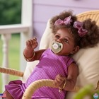 22  Lifelike Reborn Baby Doll Black Soft Body Taupe Eyes Caramel Skin Gift For