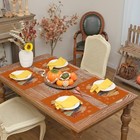  Fall Placemats 12x18 Inch Set Of 4  Watercolor Placemats 12 x18  Orange Leaves