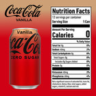 Coca-cola Vanilla Soda Pop Zero Sugar  12 Fl Oz  Pack Of 18