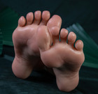 New Platinum Silicone Female Vein Feet Mannequin Big Feet High Arch Foot Size 37