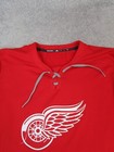 Detroit Red Wings Sweatshirt Mens Medium Adidas Red White Nhl