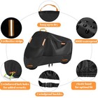 Xxl Waterproof Motorcycle Cover Heavy Duty For Sun Snow Uv Rain Dust Resistant