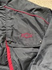 Vintage Chevrolet Black Jacket Heartbeat Of America Sz Xl Embroidered 100  Nylon