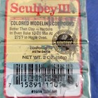 Sculpey Iii Colored Molding Compound 1016 Green 2 Ounce Sealed Package