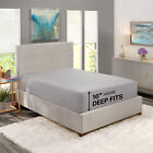 Fitted Sheet Full Size 16    Deep Pocket Easy Care Breathable Elastic Bed Sheets