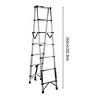 Telescoping Ladder Aluminum Extension Step 10 Ft Multi-purpose Portable