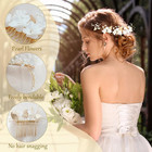 9pcs Rhinestone Wedding Bridal Bling Hair Pins Clips Vintage Hair Headpiece Jewe