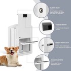 Autofeedog Double-flap Pet Door Wall Door With Closing Panel Lock Medium - White