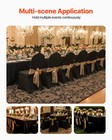 Uimoso 50pcs Black Stretch Spandex Chair Covers For Events And Dining