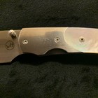 William Henry T12-p Spearhead Knife  Mother Of Pearl  Annodized Titanium