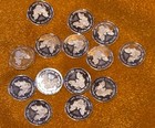 Lot Of 14  999 Silver Rounds American Eagle 1 Gram