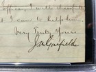 James A  Garfield President Signed Autograph Letter Psa dna Authentic 