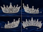 Ice Queen Crystal Tiara Bridal Crown Birthday Wedding Gift Diadem White Clear 