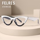 Fashion Cat Eye Blue Light Blocking Reading Glasses Women Small Frame Glasses 