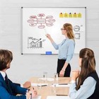 Magnetic Dry Erase Whiteboard 48 X 36 Inch - 4 X 3 Large White Board  Silver    