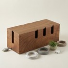 Cable Management Box Tidy Cord Organizer Box Decorative For Desk
