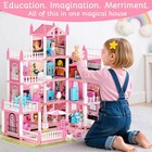  new  Barbie Dreamhouse  4-story 11 Rooms Doll House With 4 Dolls Toy Figures