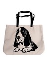 Personalized Basset Hound Tote 19    X 14      