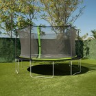 Sportspower 14  Round Trampoline With Safety Enclosure In Green And Black