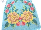 Victorian Antique Large Floral Roses Microbead Beaded Purse Beautiful Must See