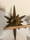 Vintage Antique Door Knob Schlage - Brass Mid Century Starburst Door Knob Plate