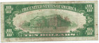 1929  10 National Banknote   The First National Bank Of Louisville  Kentucky - 1