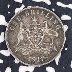 1917-m Australia 1 Shilling Lot f2663 Silver 