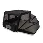 Sherpa Expandable - Medium Black Pet Carrier - Airline Approved